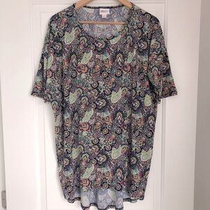 Small Lularoe Irma - Bright Paisley